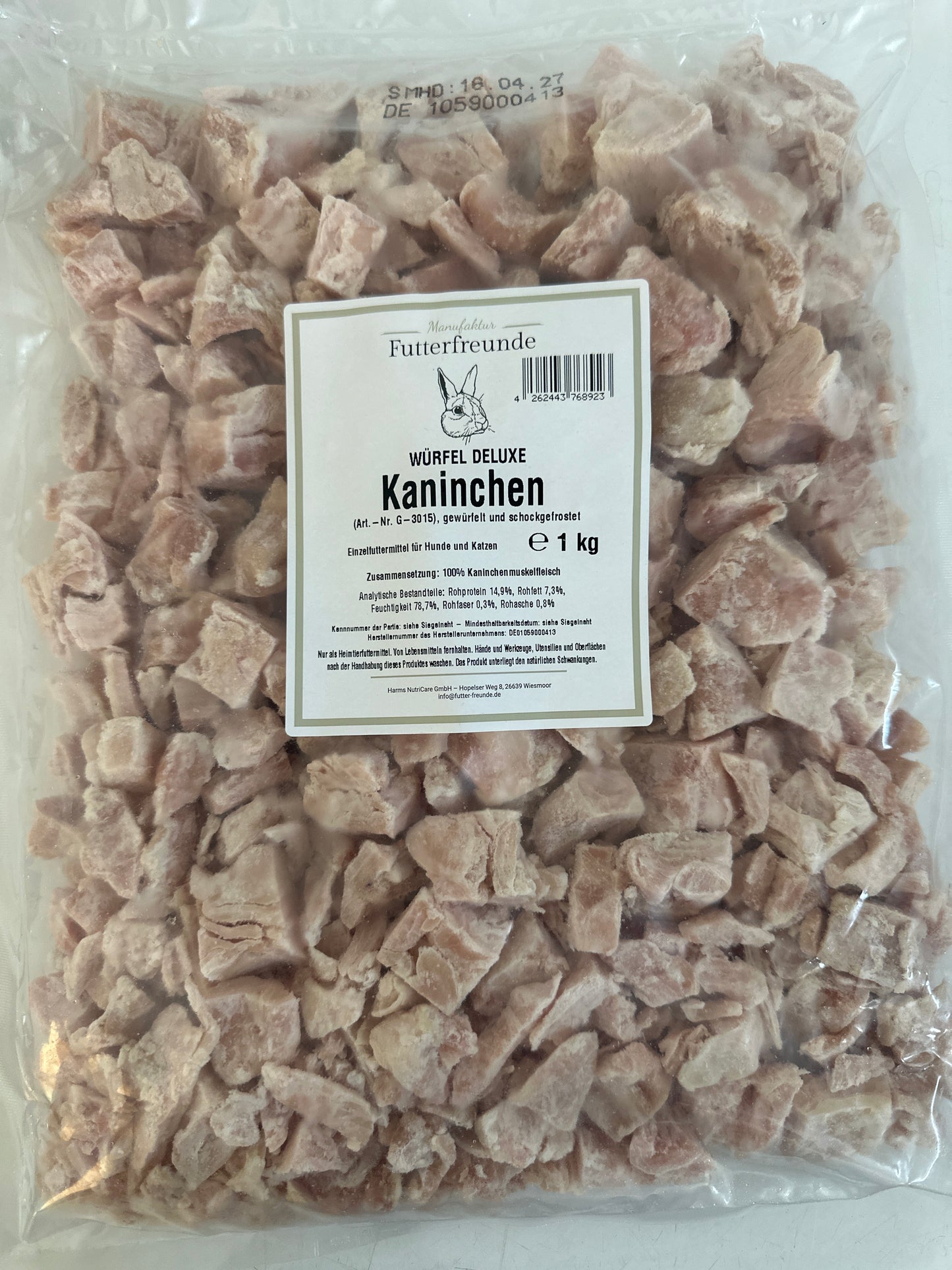 Kaninchenmuskelfleisch (Futterfreunde) 1000g