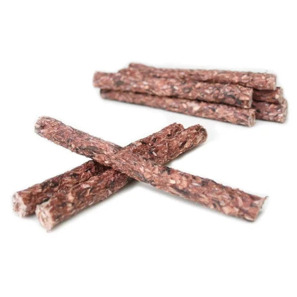 Kabeljaustange mit Erdbeeren getrocknet