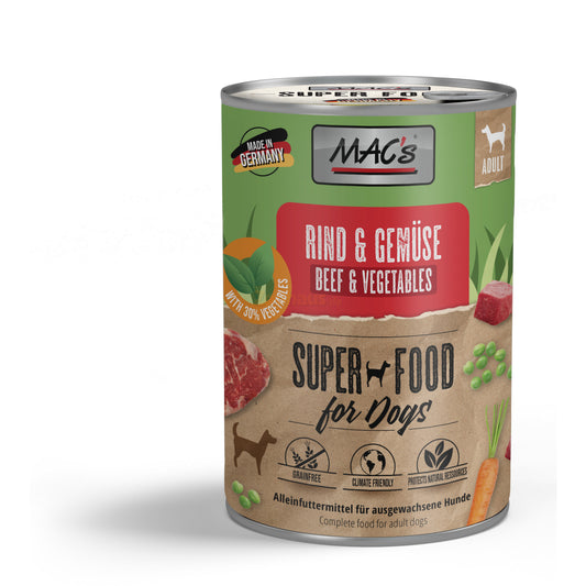 MACs Superfood Rind & Gemüse 800g
