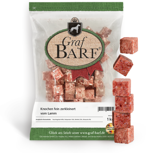 Graf Barf Lammknochen zerkleinert 1000g