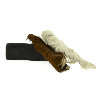 Rinderkopfhautstange mit Fell 30cm