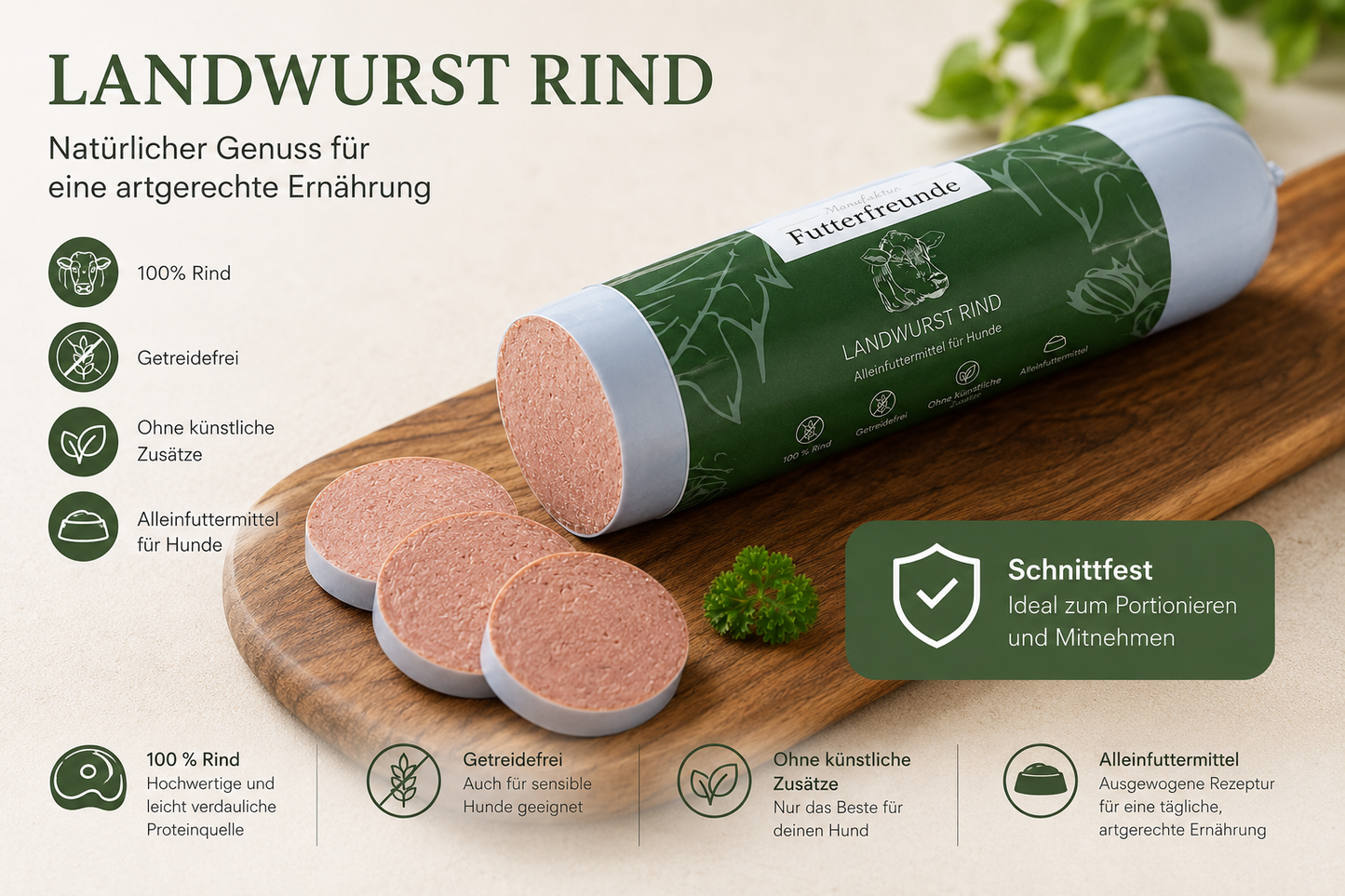 Landwurst Rind 800g