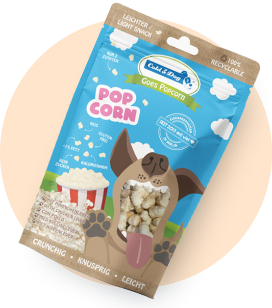 Hunde Pops Popcorn 50g