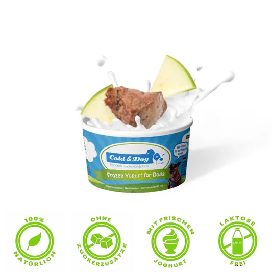 Hunde-Eis Hühnerleberwurst/Apfel 90ml