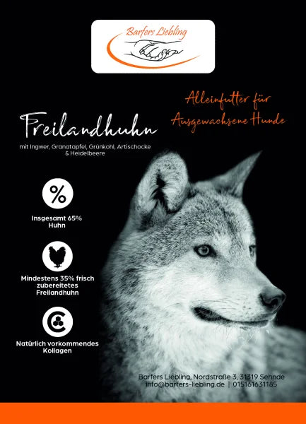 Superfood Trockenbarf Freilandhuhn 2kg
