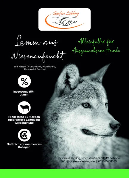 Superfood Trockenbarf Wiesenlamm 12kg