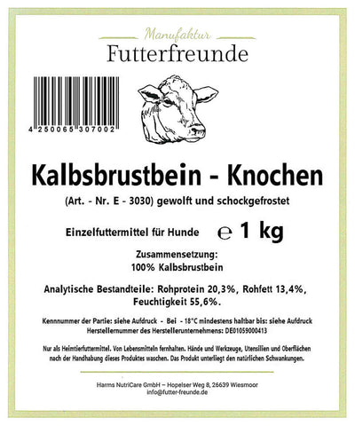 Kalbsbrustbein gewolft (Futterfreunde) 1000g